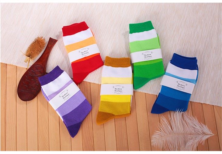 Argyle Colorful Cotton Novelty Happy Socks